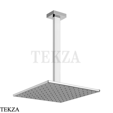 Gessi Rettangolo shower Верхний душ с потолочным кронштейном под размер 15199-031, Хром глянец