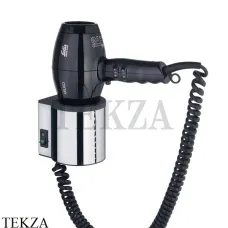 Keuco PLAN Фен настенного монтажа 14995010037, хром/темно-серый Keuco PLAN Фен настенного монтажа 14995010037, хром/темно-серый