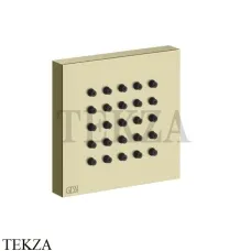 Gessi Rettangolo shower Боковая форсунка квадратная 32973-710, Brass PVD