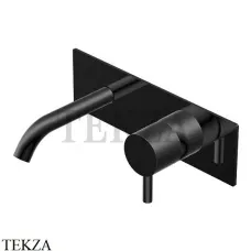 Ritmonio Diametro35 S Смеситель для раковины на планке, внешняя часть PR52AL101 C04, черный матовый