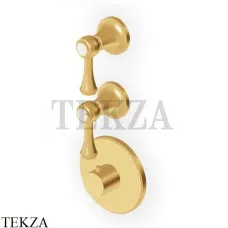 Zucchetti Agora Classic Термостат для душа, 2 выхода, внешняя часть ZAL660.C41, brushed gold