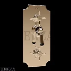 Devon&Devon BLACK DIAMOND Термостат на 2 выхода BLD79OT, золото светлое глянец