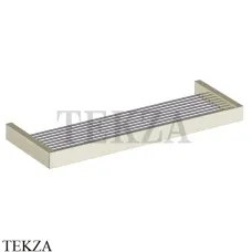 Gessi Rettangolo Решетка-полка для полотенец широкая 60 см 20950-720, Nickel PVD