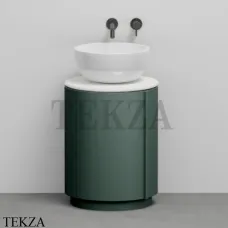 CIELO Arcadia Tiberino Тумба TIMOPC с раковиной белый глянец, слив в стену, Muschio