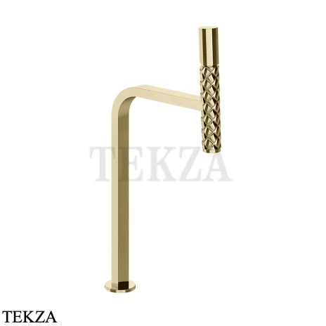 Gessi Pelle Tresse Смеситель для раковины высокий, без гарнитура 78504-710, Brass PVD