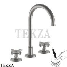 Fantini Icona Classic Смеситель для раковины, с донным клапаном 53Q8R007, Raw Metal PVD