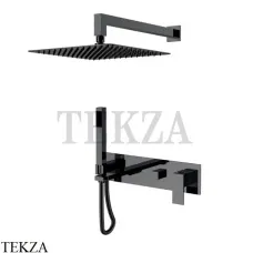 Boheme Qubic Смеситель для ванны, ручной душ, верхняя лейка, комплект 474-SGM, Shin Gun Metal