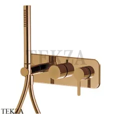 FIMA Carlo Frattini SNAP Смеситель для душа с гарнитуром, внешняя часть F3129WX2ZS, Brushed Amber Bronze