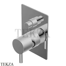 Ritmonio Diametro35 S Смеситель для душа, 2 потока, внешняя часть PR52GC101 IX, Brushed steel Ritmonio Diametro35 S Смеситель для душа, 2 потока, внешняя часть PR52GC101 IX, Brushed steel