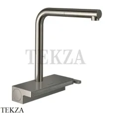 Hansgrohe Aquno Select M81 Смеситель для кухни с выдвижной лейкой 2jet 73836800, сталь