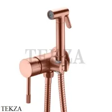 Boheme Uno Гигиенический душ в комплекте со смесителем, Uno 467-CB, Copper Brushed