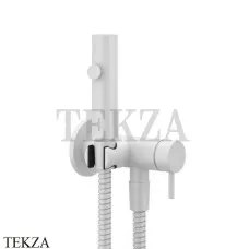Gessi Гигиенический душ со смесителем, выводом воды и держателем 45131-279, Matte White