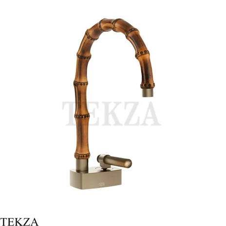 Gessi Jacqueline Смеситель для раковины, без донного клапана 77201-149, нерж. сталь Brush / никель Brushed