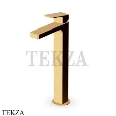 Zucchetti JINGLE Смеситель для раковины высокий, без гарнитура ZIN694.C40, золото глянец