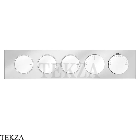 Gessi Origini NATURE Термостат для душа 3 потока с кнопками, внешняя часть 66224-031, хром глянец