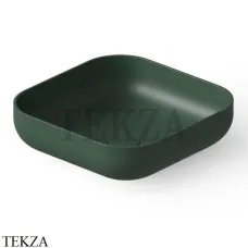 Dea Design Washbasins Раковина настольная 40х40 Solid Surface DD9102 400 11, Dark Green №11