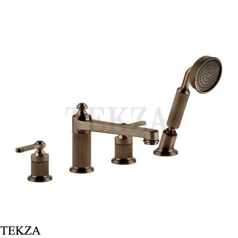 Gessi VENTI20 Смеситель на борт ванны, с гарнитуром 65045-761, Coffee Bronze Br. PVD