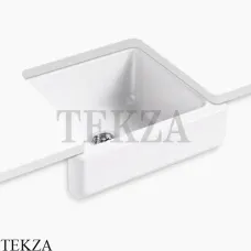 Kohler Whitehaven Мойка для кухни встраиваемая снизу с узким фартуком K-5664-0, чугун, белый глянец Kohler Whitehaven Мойка для кухни встраиваемая снизу с узким фартуком K-5664-0, чугун, белый глянец