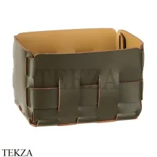 ADJ Bottega Корзина-ёмкость для мелочей 12x19 см 1012.55/40, оливковый/горчичный