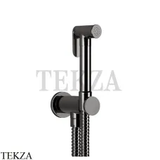 Gessi Гигиенический душ с выводом воды и держателем 14331-706, Black Metal