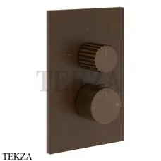 Gessi Incastri Термостат для душа 2 потока, внешняя часть 75135-845, Dark Bronze