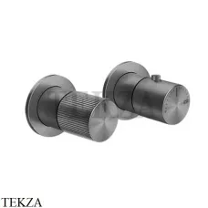 Gessi Habito RIGATO Термостат для душа на 2 потока, внешняя часть 70534-706, Black Metal