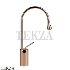 Gessi Goccia Смеситель для раковины высокий, без сливного гарнитура 33604-123, Copper глянец