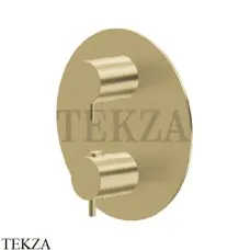 Newform X-Steel 316 Термостат для душа 2,3,4,5 потока, внешняя часть, 69663EX.59.098, PVD Brushed pale gold