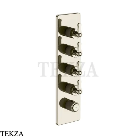 Gessi VENTI20 Термостат для душа, 4 потока, внешняя часть 65208-720, Nickel PVD