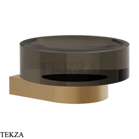 Gessi Perle Мыльница настенная, круглая 74812-726, бронза Brushed