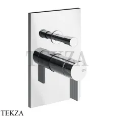 Gessi Inverso RIGATO Смеситель для душа, 2 потока, внешняя часть 73579-031, хром глянец