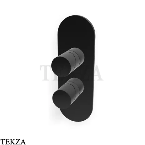 FIMA Carlo Frattini Slide Смеситель для душа, 2-3 потока, внешняя часть F5809X6CS, black хром Brush