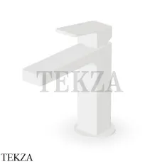 Zucchetti JINGLE Смеситель для раковины, с донным клапаном ZIN690.W1, белый goffrato