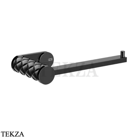 Gessi Pelle Tresse Держатель туалетной бумаги без крышки, 78655-439, Nero/ Black Metal PVD