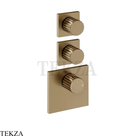 Gessi Incastri Термостат для душа 2 потока, внешняя часть 75304-791, бронза Deep