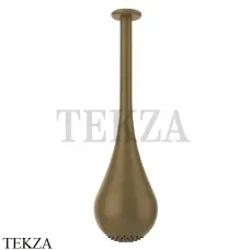 Gessi Goccia Потолочная каплевидная душевая лейка 33752-713, Antique Brass