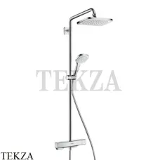 Hansgrohe Croma E Душевая колонна с термостатом 280 1 jet 27630000, хром глянец Hansgrohe Croma E Душевая колонна с термостатом 280 1 jet 27630000, хром глянец