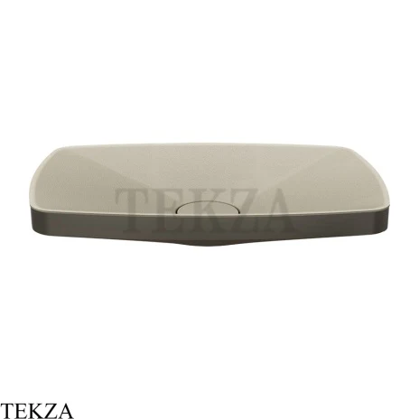 Gessi Jacqueline Раковина настольная, без перелива 77612-707, black хром Brush