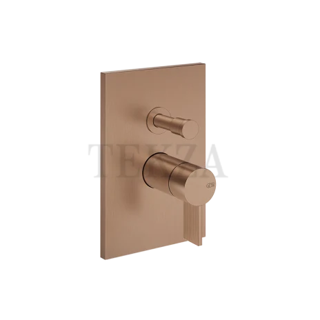 Gessi Inverso RIGATO Смеситель для душа, 2 потока, внешняя часть 73579-708, Copper Brushed PVD