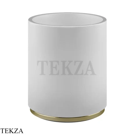 Gessi ANELLO Корзина для мусора, композит белый 45590-710, Brass PVD