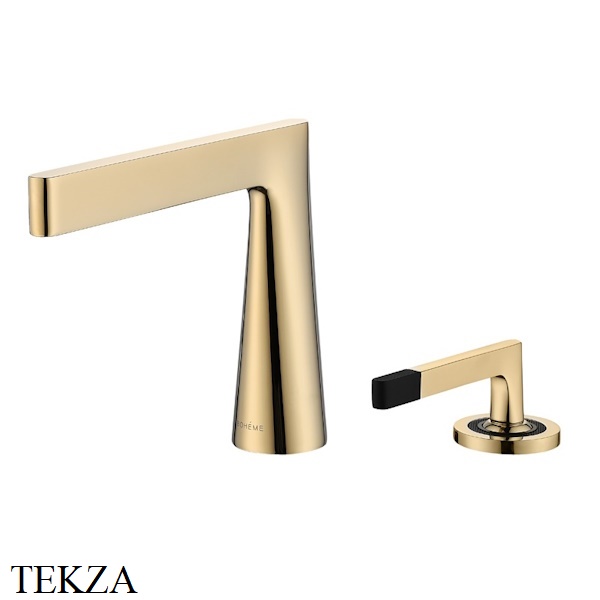 Boheme Duo Смеситель для раковины однорычажный, без гарнитура 161-G, Золото глянец