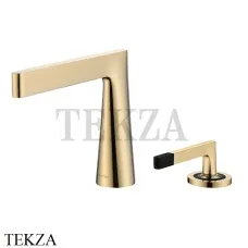 Boheme Duo Смеситель для раковины однорычажный, без гарнитура 161-G, Золото глянец