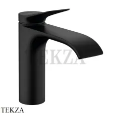 Hansgrohe Vivenis Смеситель для раковины 110, с донным клапаном 75020670, черный матовый