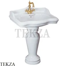 Migliore IMPERO Раковина тюльпан с переливом 70 см 20787, белый глянец