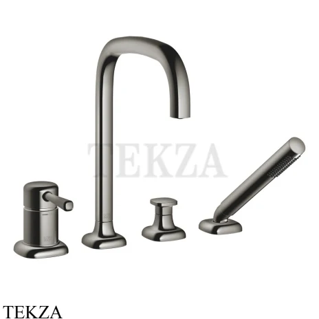 Dornbracht COYA Смеситель для ванны на 4 отверстия с гарнитуром 27632404-19, Dark Chrome