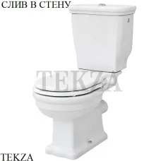 ArtCeram HERMITAGE Унитаз моноблок, слив в стену, сиденье микролифт HEV004 01 00, белый глянец