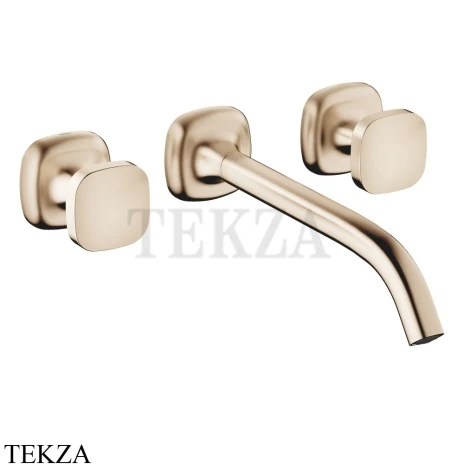Dornbracht COYA Смеситель для раковины на 3 отв. 241, внешняя часть 36717404-46, Brushed Champagne (22kt Gold)