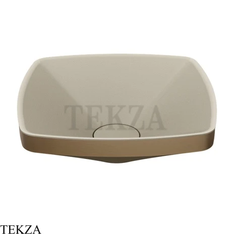 Gessi Jacqueline Раковина настольная, без перелива 77610-761, бронза Coffee