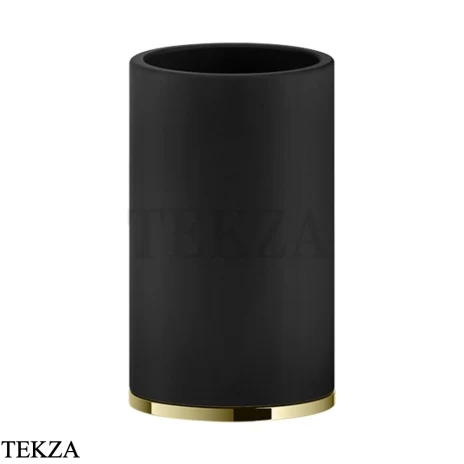 Gessi INCISO accessories Стакан настольный, композит черный 58532-710, Brass PVD