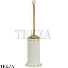 Migliore Provance Ершик туалетный напольный, с декором 17692, золото глянец